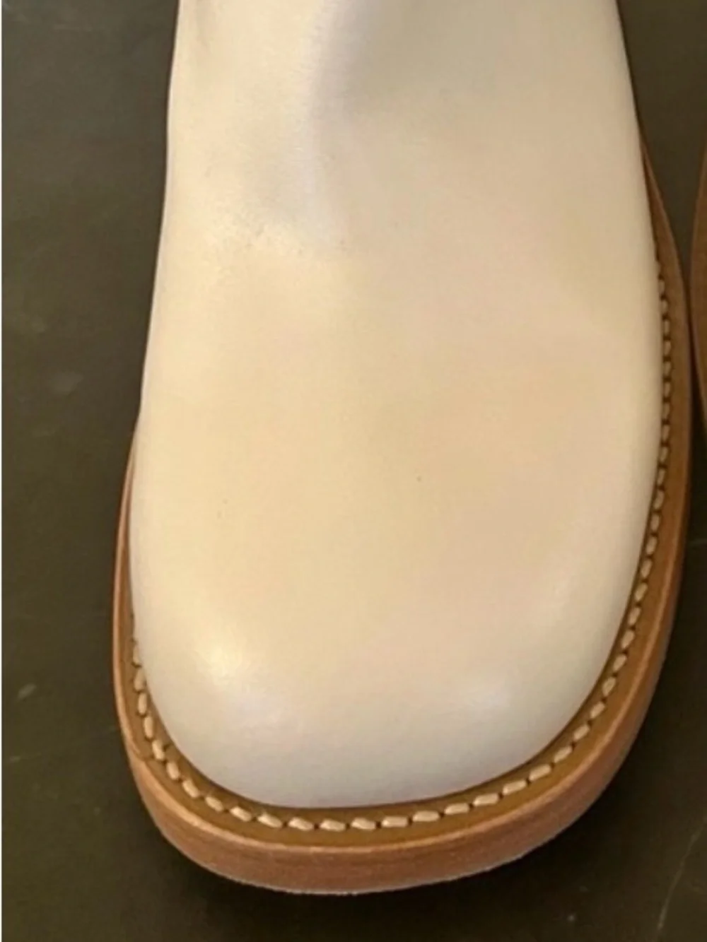 Steve Madden Riggs Knee High Boots Bone Size 9.5